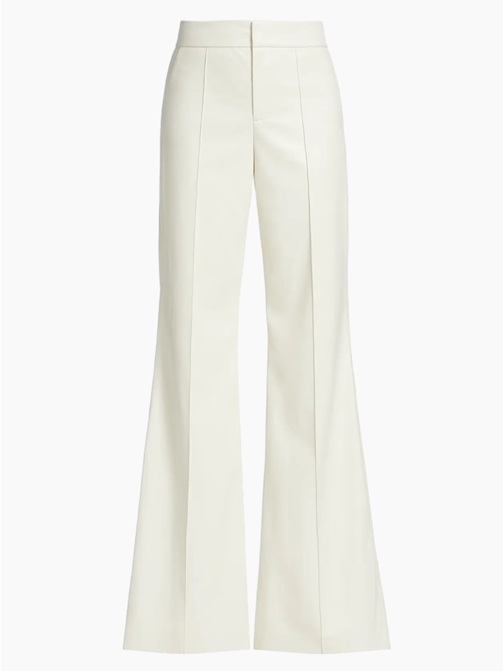 ALICE+OLIVIA Faux Leather Flare Trousers